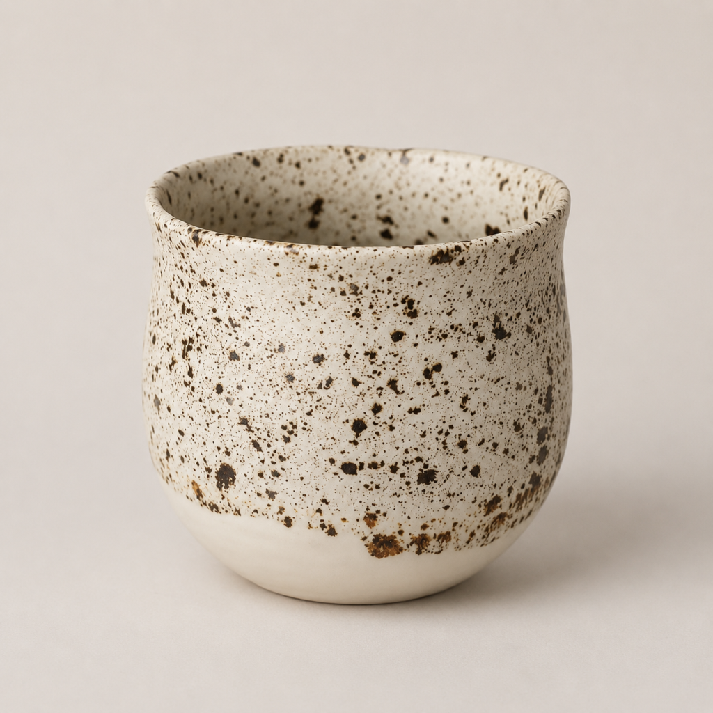 Speckled Cream Ceramic Cup