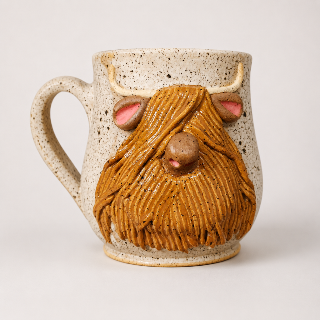Speckled Highland Cow Mug