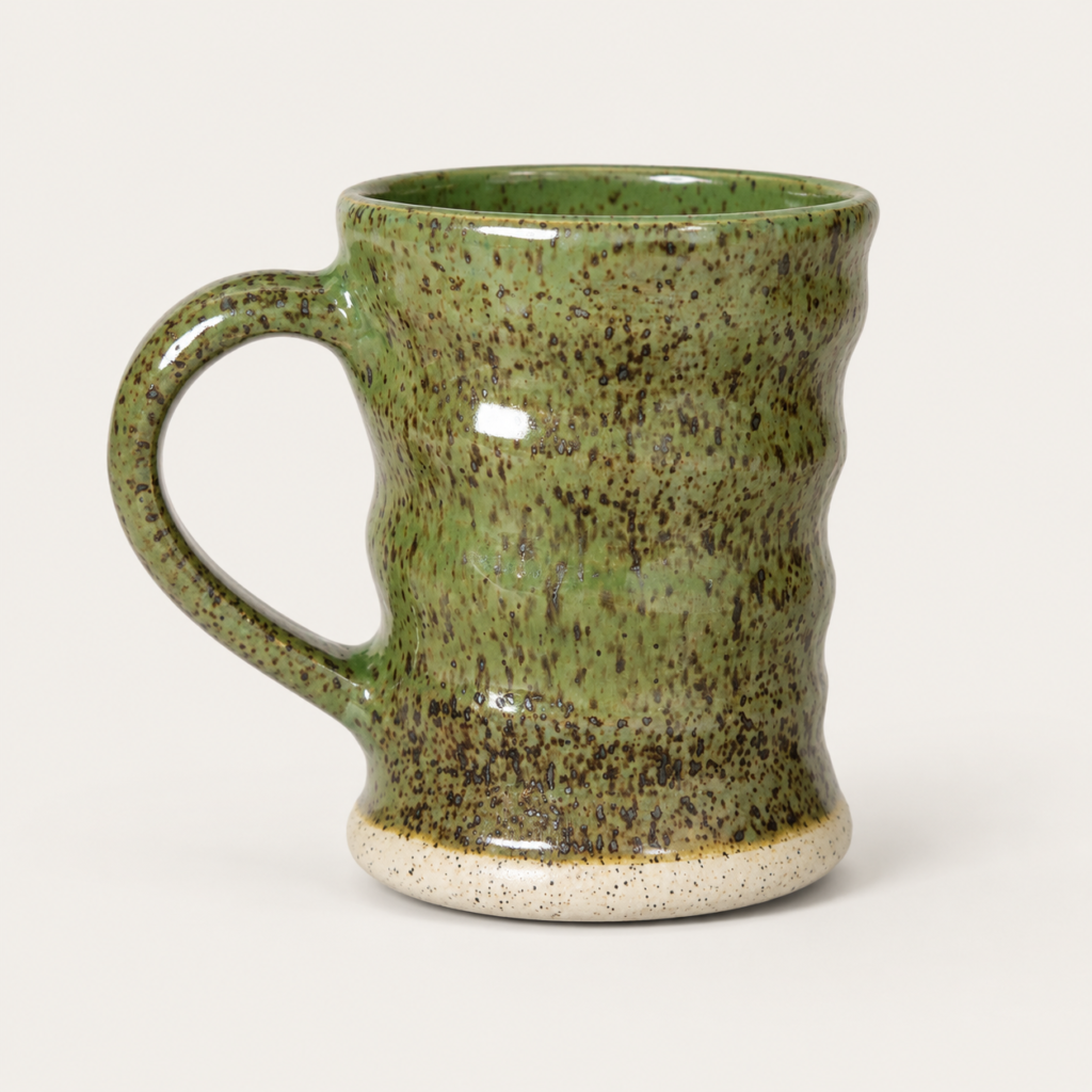 Moss Green Speckled Mug