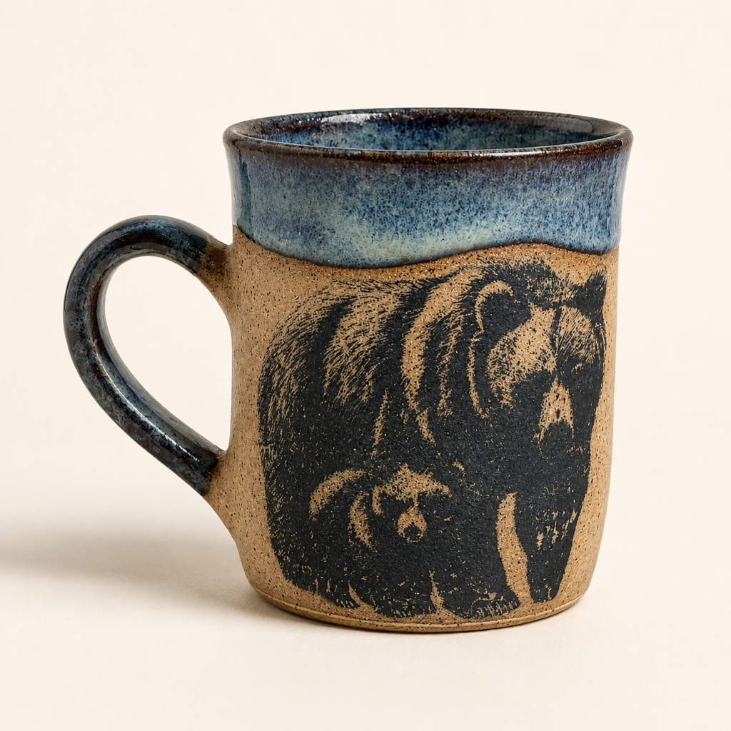 Bear Illustration Ceramic Mug