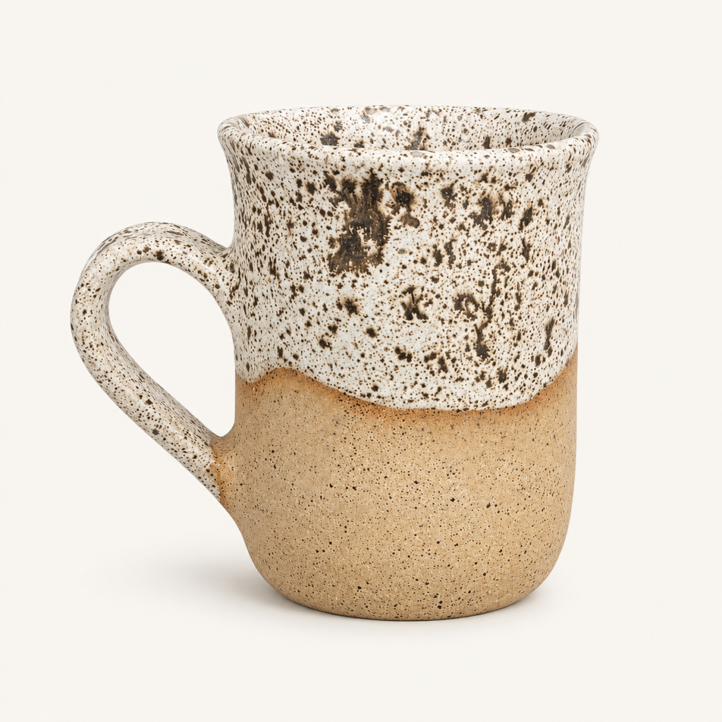 Speckled Cream Handle Mug