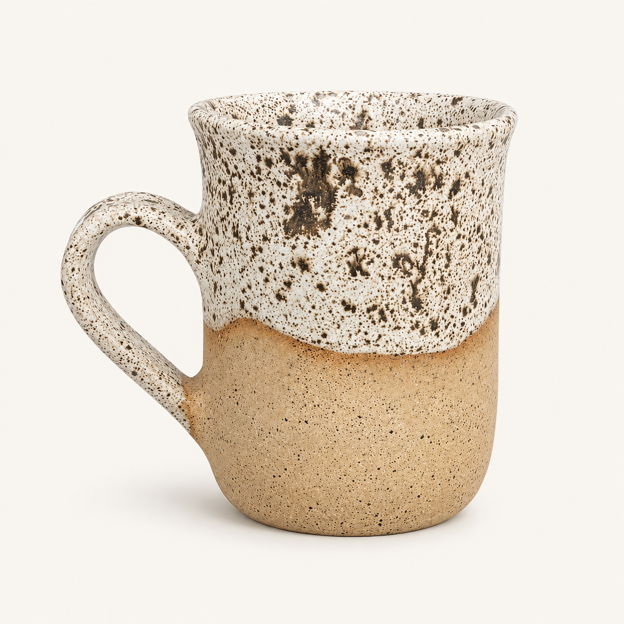 Speckled Cream Handle Mug