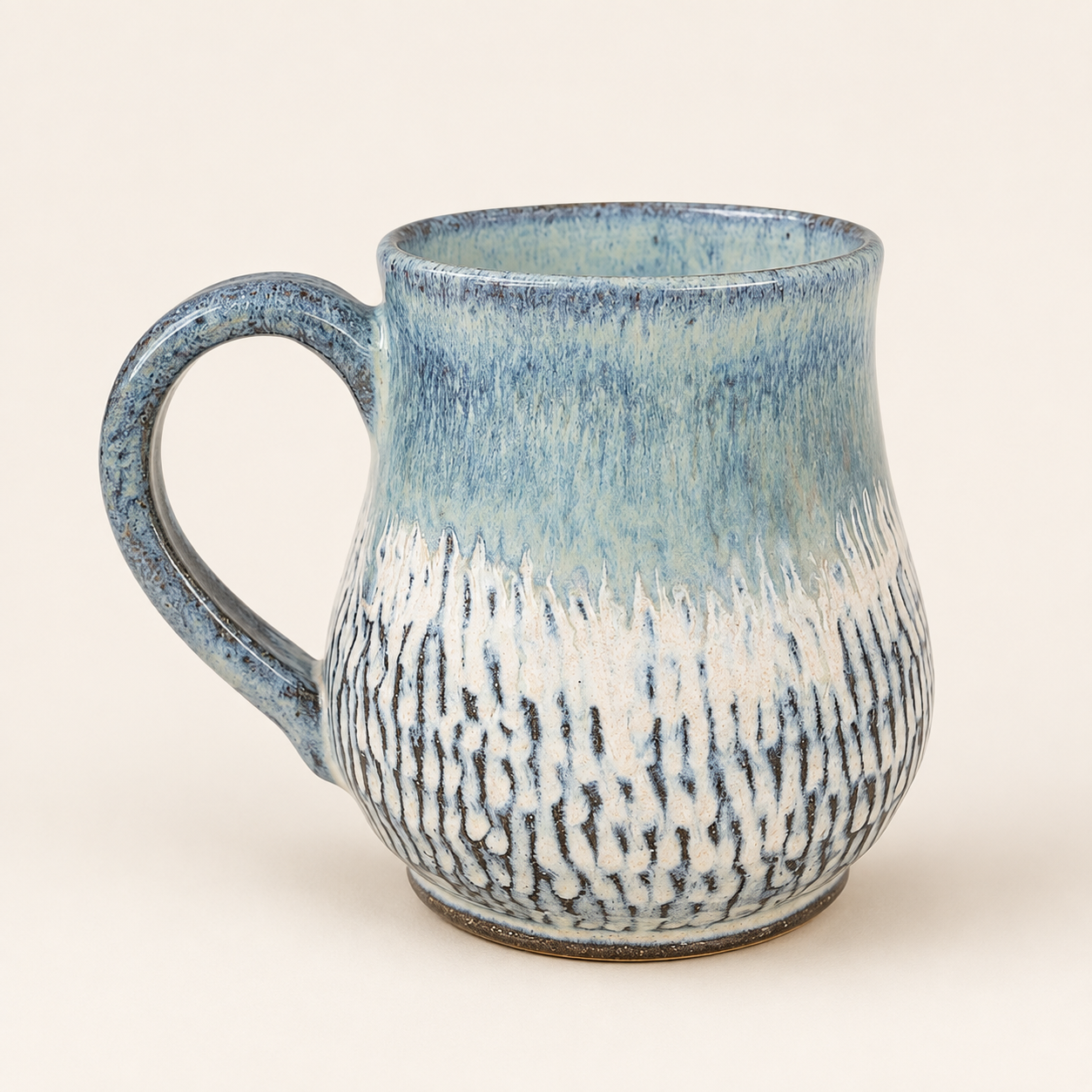Blue Rain Ceramic Mug