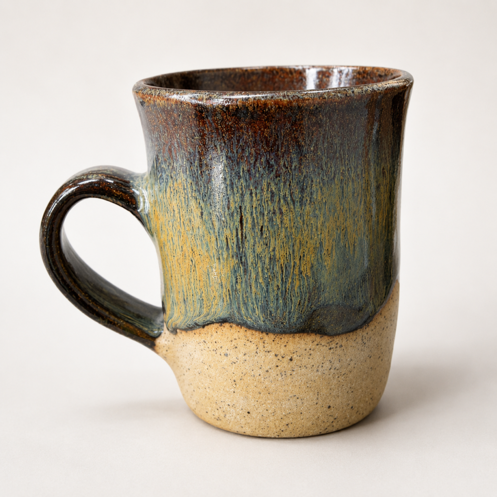 Storm Brown Drip Ceramic Mug